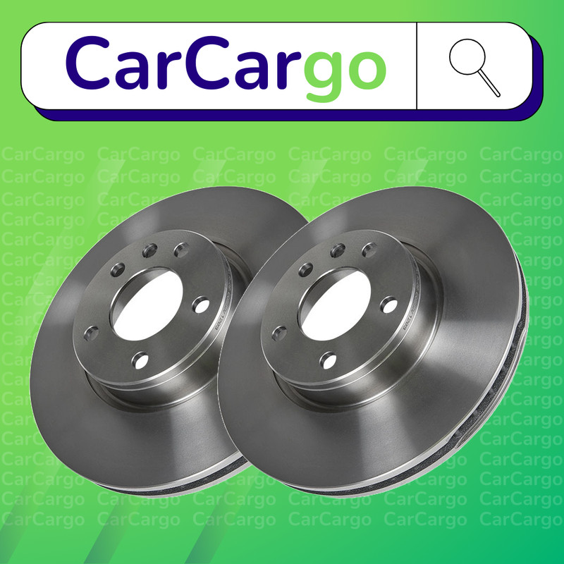 Vented Front Brake Discs Vauxhall Carlton 3000 24V 1989-1994 296 mm