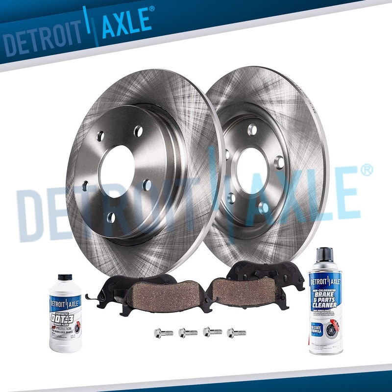 Rear Disc Brake Rotors Ceramic Brake Pads for 2002 2003 2004 2005 Jaguar X-Type
