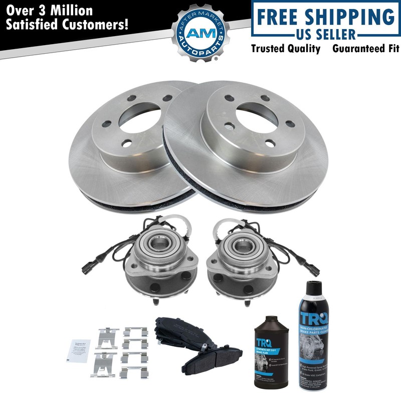 Front Brake Pad & Rotor Kit Fits 1995-2001 Ford 1998-2001 Mercury