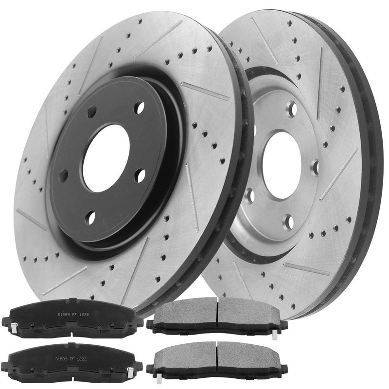 For Dodge Grand Caravan Brake Rotors with Pads Front Disc Brake Kits 330mm