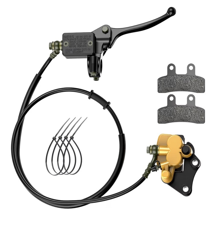 Front Disc Brake Master Cylinder Caliper w/ Brake Pad 50-125cc Dirt Pit Bike
