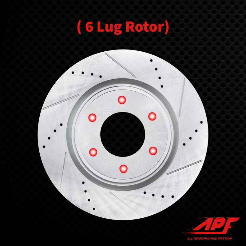 Front+Rear Drill/Slot Zinc Brake Rotors Ceramic Pads for Hyundai Santa Fe 08-09 gallery