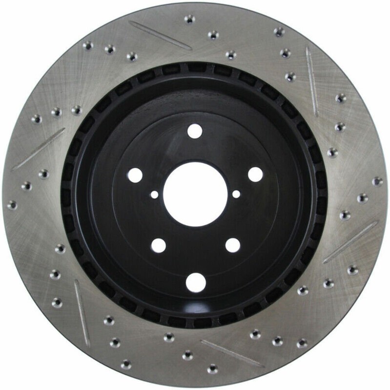 StopTech 127.47030R Sport Cross-Drilled And Slotted Disc Brake Rotor gallery