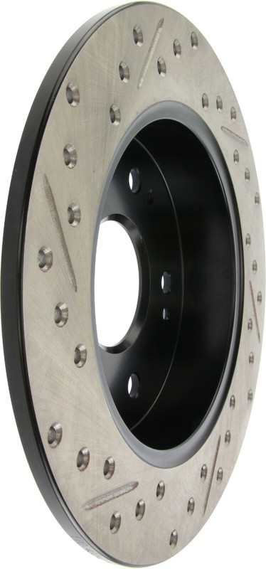 StopTech Sport Drilled & Slotted 1-Piece Rear Driver Brake Rotor for 06-15 Civic gallery
