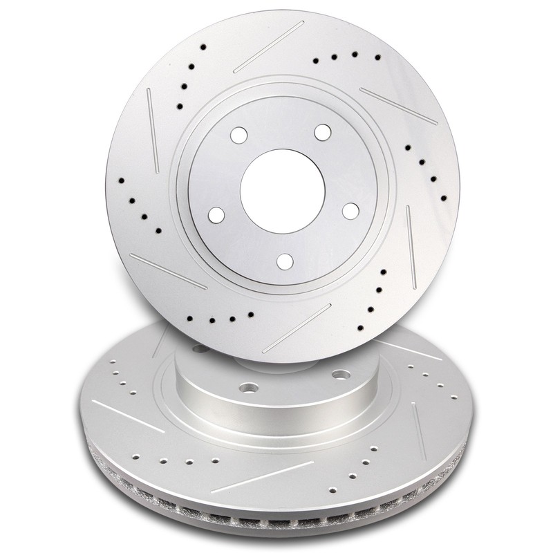 Front Brake Discs Rotors For Nissan Altima Maxima For Infiniti I35 Drill Slot