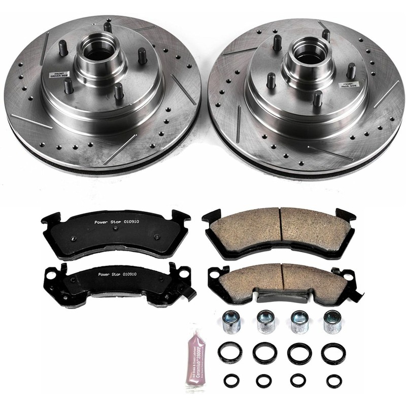 Powerstop 301.2mm Front 295mm Rear Discs & Calipers & Pads Kit for 94-96 Impala gallery