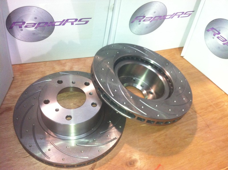 MERCEDES SLK230 W210 SLOTTED DISC BRAKE ROTORS Ultimate Performance 300MM