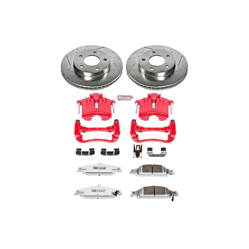 KC1551-26 Powerstop 2-Wheel Set Brake Kit With Calipers Front for Chevy Olds gallery
