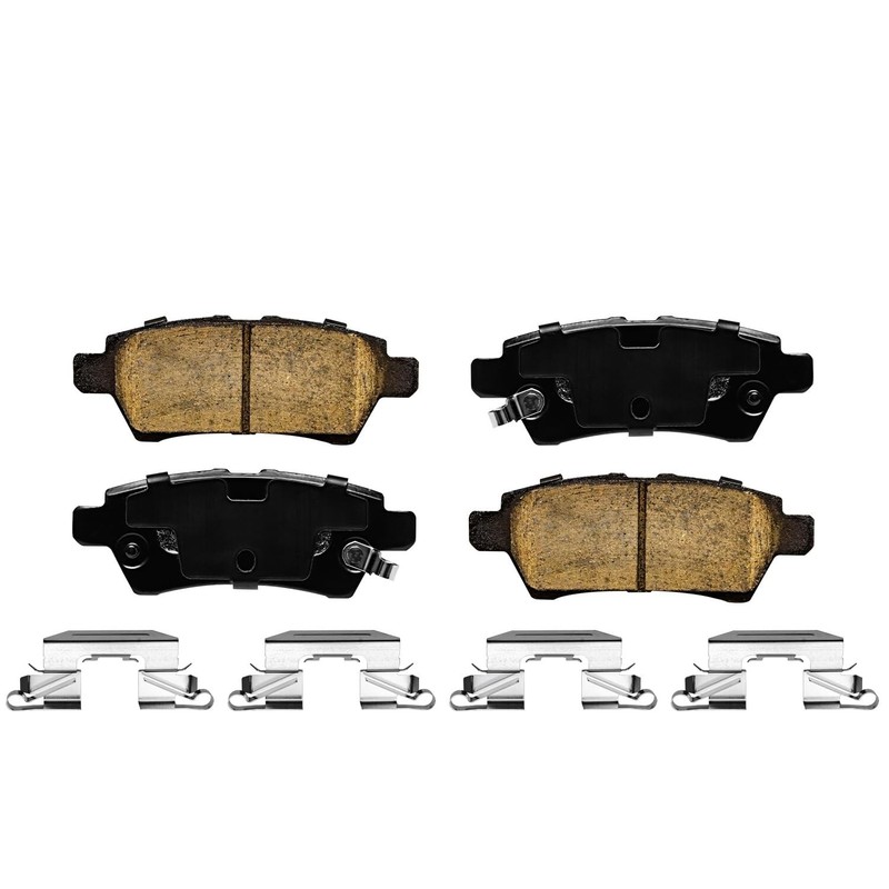 Front & Rear Rotors + Ceramic Pad for 2005 2006 - 2012 Nissan Pathfinder V6 Only gallery