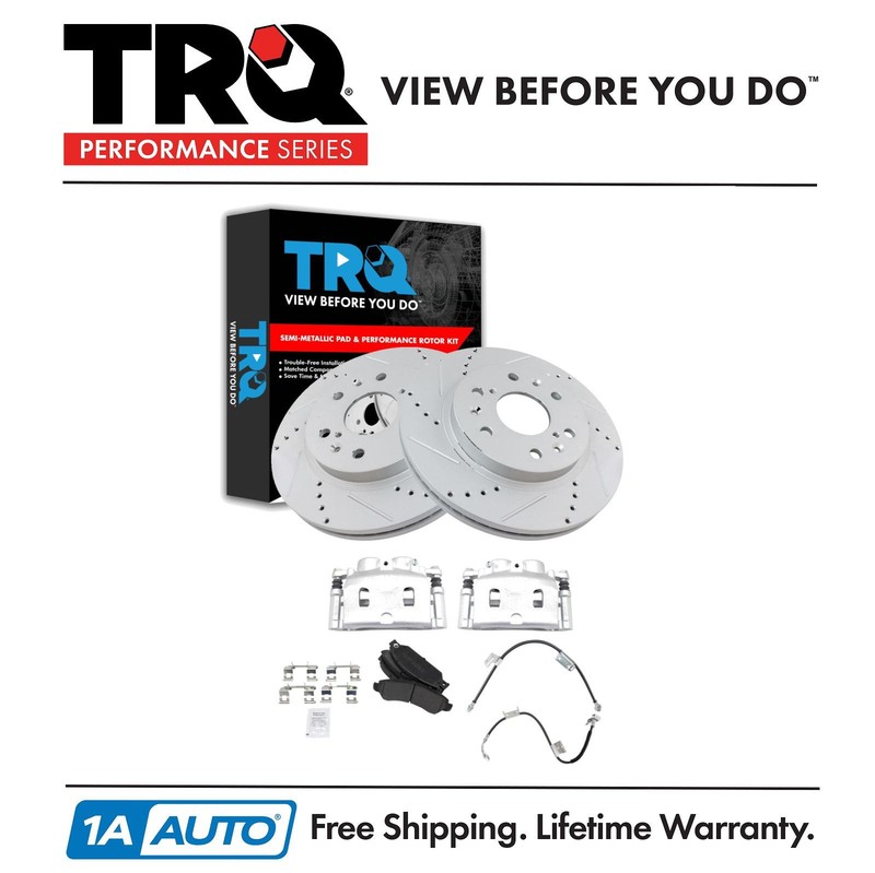 TRQ Performance Brake Pad & Rotor Kit Fits Chevrolet GMC