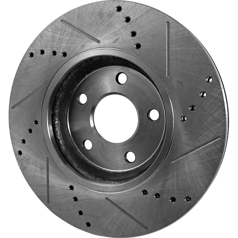 Brake Disc and Pad Kit For 2006-2010 Chevrolet Impala Rear LH RH Cross-drilled gallery