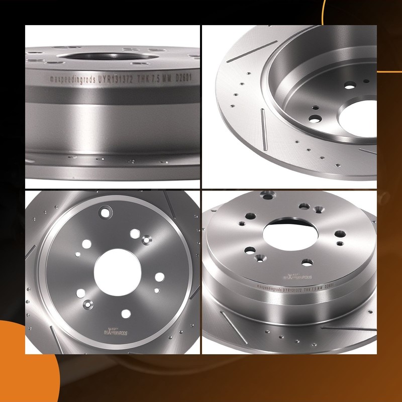 Rear Brake Rotors & Ceramic Pads Set for Honda CR-V 2005-16 Acura RDX 2010-2018 gallery