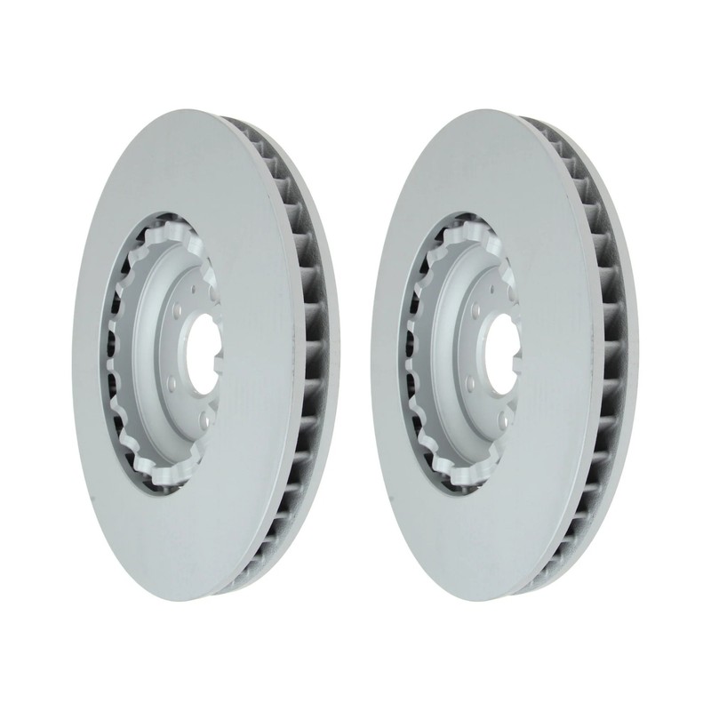 Set of 2 Front Brake Rotors Coat-Z Zimmermann 100.3363.75 for Audi A8