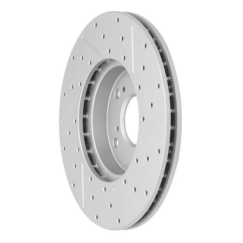12.28 inch (312mm) Front Drilled and Slotted Disc Brake Rotors for Acura ILX RDX gallery