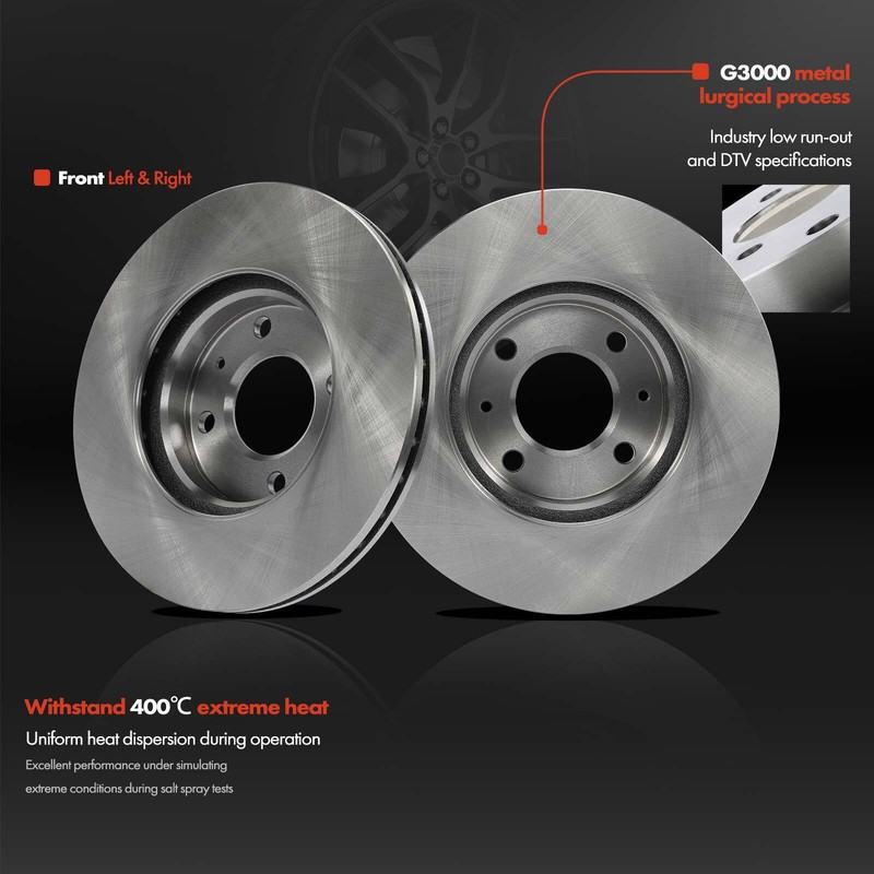 Front Disc Brake Rotors Pad & Rear Brake Drum Shoe for Hyundai Accent 06-11 Kia gallery