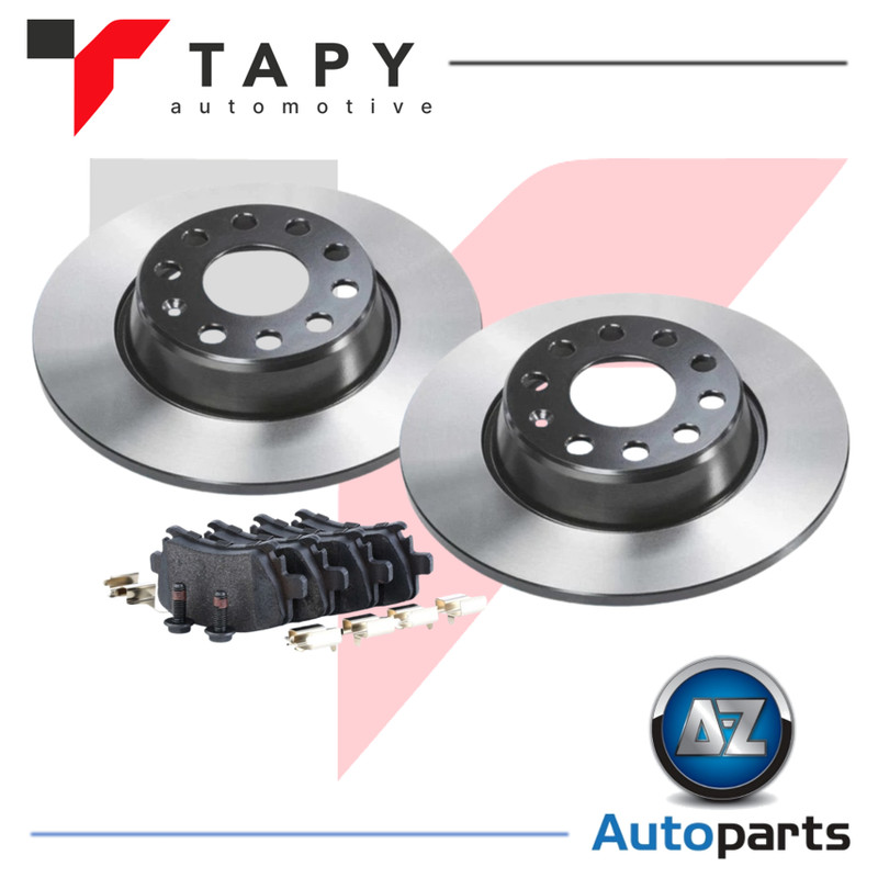 For VW – Golf MK5 2.0D 2005-2009 Rear 282mm Solid Brake Discs and Pads Tapy