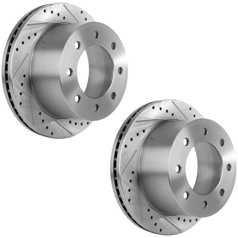 Rear Brake Disc Rotors for Chevy Chevrolet Silverado 3500 HD GMC Sierra 11-19