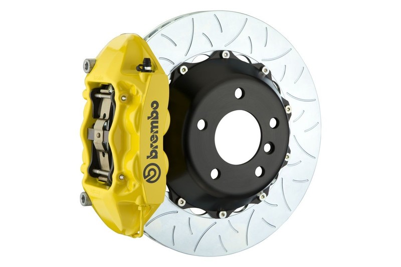 Brembo GT Brake kit Rear 380mm slot Type 3 4 pot Yellow 997 Turbo 06-12 No PCCB