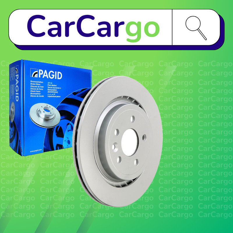Pagid Vented Rear Brake Discs Pair For Volvo S60 T4F 2011-2015 302 mm