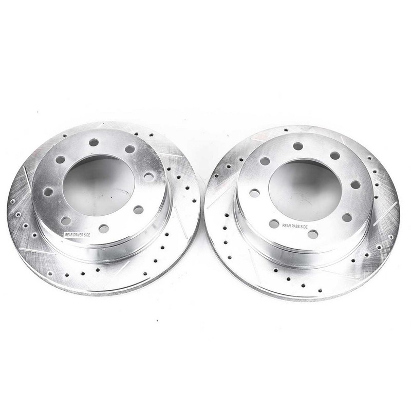 PowerStop Disc Brake Rotor Set – Fits Chevrolet Express 2500 2003-2019, Chevrole