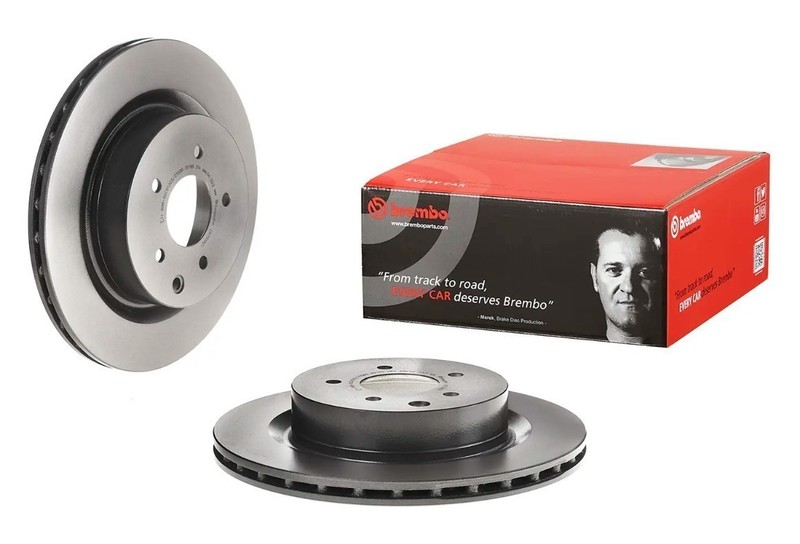 Brembo 09.7356.21 Prime UV Coated PVT Brake Rotors – Rear Pair