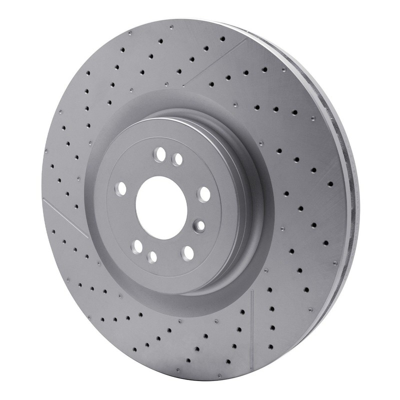 Dynamic Friction 634-63142 DFC GEOSPEC Coated Rotor – Drilled and Slotted