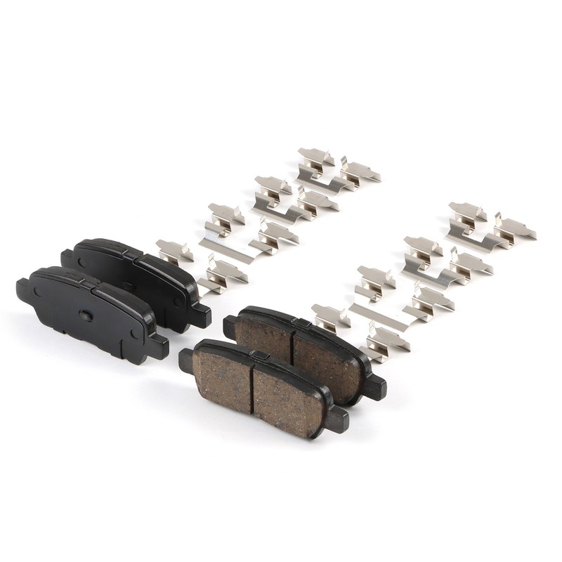 Rear Brake Rotor & Ceramic Pad w/Hardware for 02-25 Nissan Altima 11-17 Juke gallery