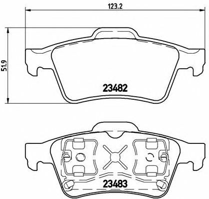 BREMBO Rear BRAKE DISCS + PADS for RENAULT VEL SATIS 2.0 16V Turbo 2002-on gallery