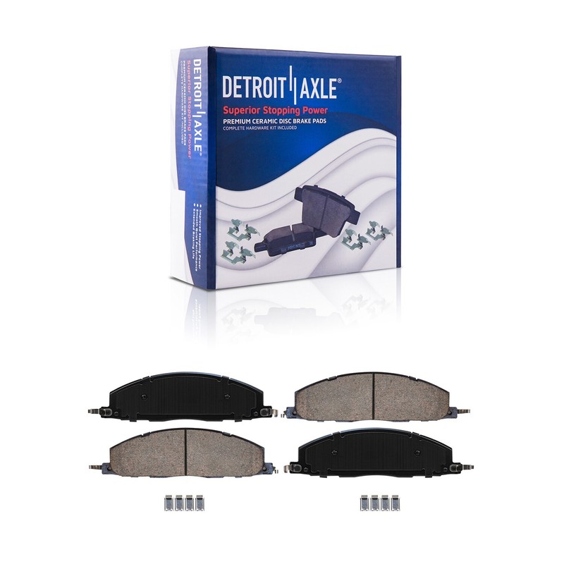 REAR Disc Rotors + Ceramic Brake Pads for Ram 1500 Dodge Ram 2500 3500 8 Lugs gallery