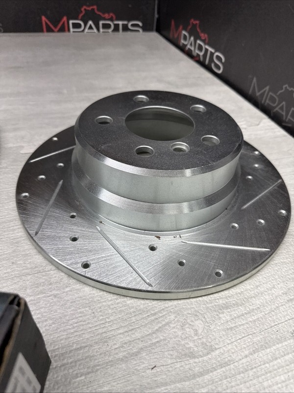 NEW BMW X5 00-06 Drilled Slotted Rear Brakes Discs Rotors + Pads 631-31136 gallery