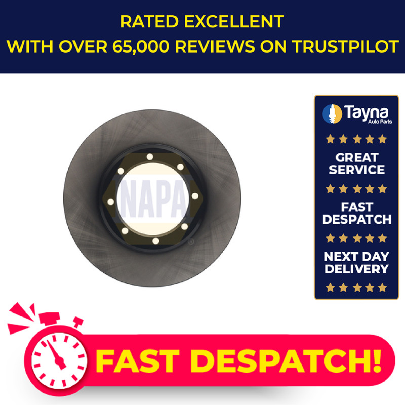 2x Brake Discs Pair Solid fits NISSAN NV400 X62 2.3D Rear 2011 on 302mm Set NAPA
