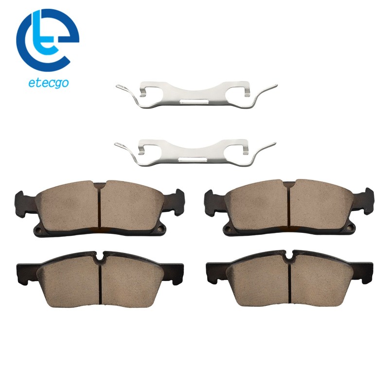 Front Disc Brake Rotors & Ceramic Brake Pads 6Pcs P-1455 For Benz ML350 2012-15 gallery