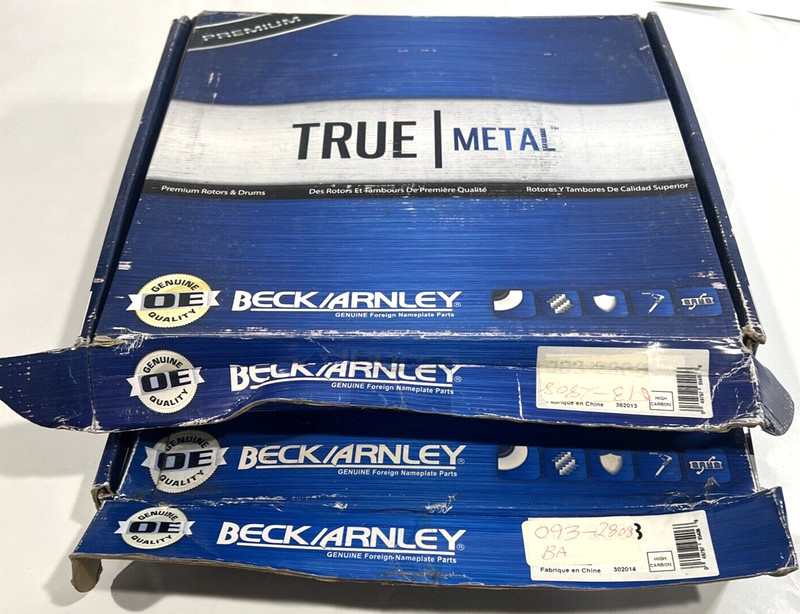 True Metal 093-2808 Brake Rotors