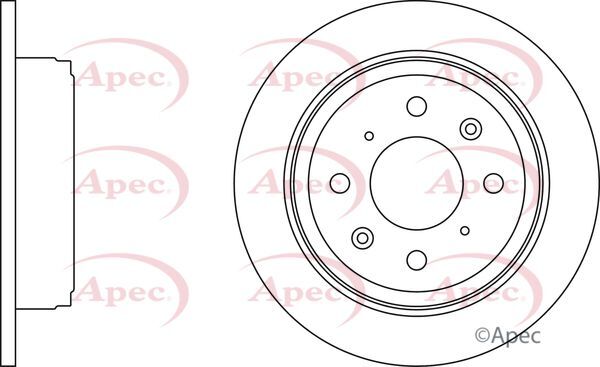 Brake Discs Pair Rear FOR ROVER 45 1.8 2.0 00->05 Diesel Petrol Apec gallery