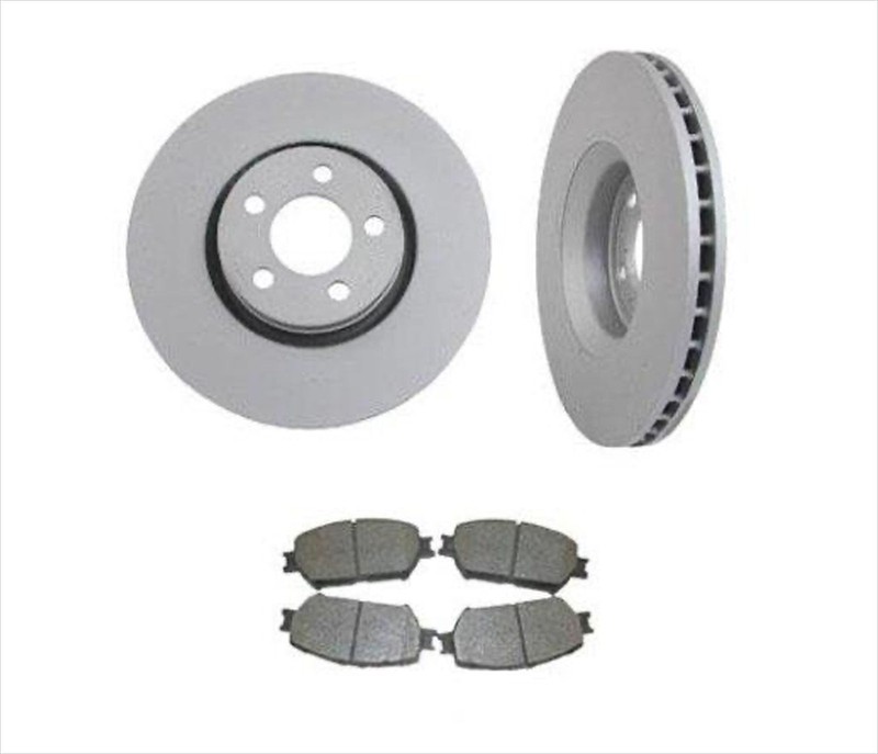 For 09-13 IS250 Built in USA Vin 1 or 4 Ft Brake Rotors Ceramic Front Brake Pads