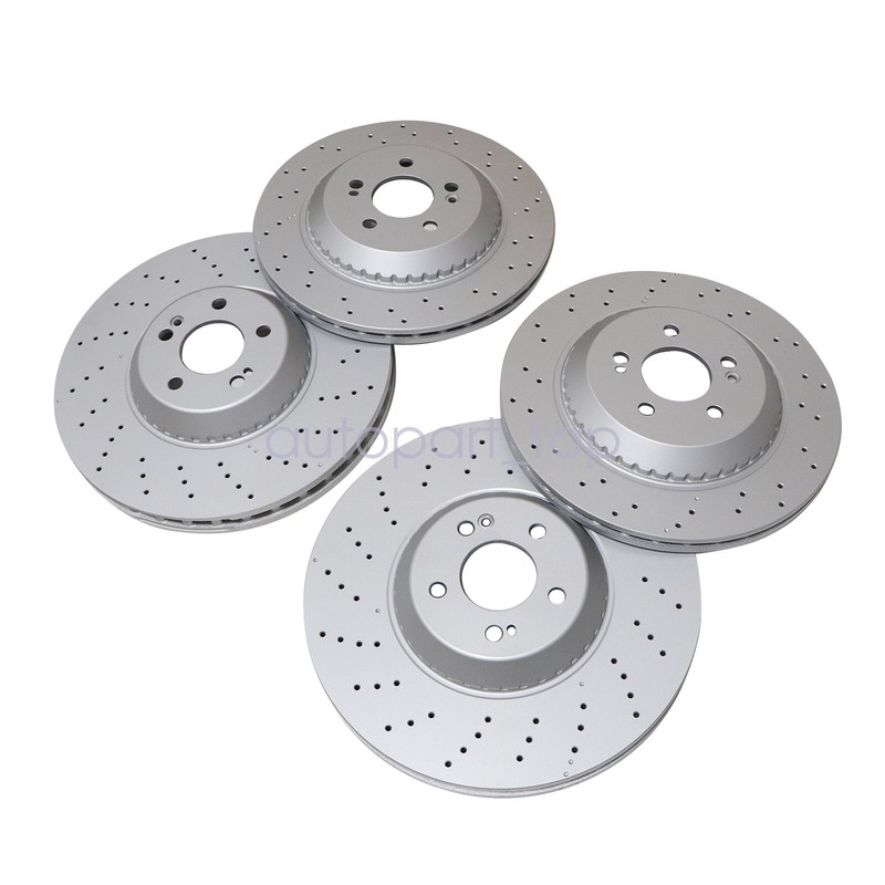 Front & Rear Brake Disc Rotors Fits For Mercedes-Benz S550 14-17 S560 18-19 gallery