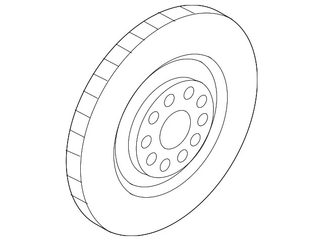 Genuine Audi Disc Brake Rotor 4M0-615-301-BF