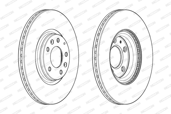 Ferodo DDF1880C Brake Disc for Mazda gallery