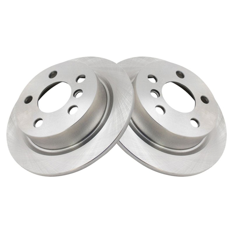 TRQ Rear Brake Rotors Set Solid For 2014-2024 Mini Cooper gallery