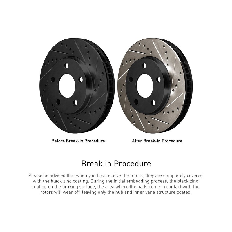 R1 Concepts Whth1 63016 R1 Brake Rotors D S Black W Euro Ceramic Pads gallery