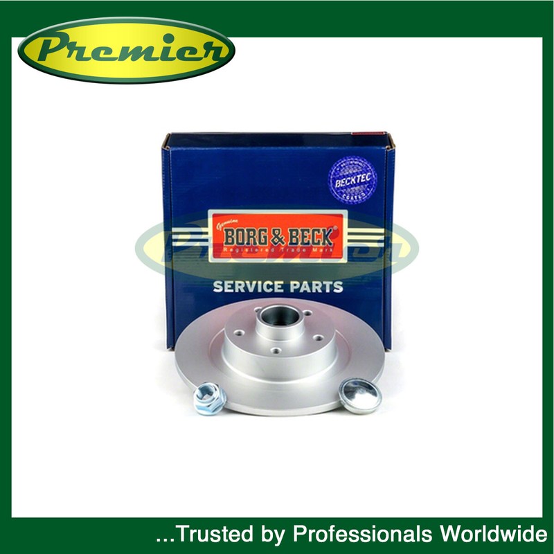 Premier Rear 1x Brake Disc Fits Renault Espace 2015- 1.6 dCi 432027306R