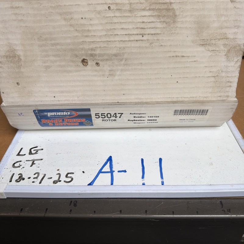 Pronto Disc Brake Rotor 55047, Bendix 145169, RAYBESTOS 56694, Wagner 12555 NOS