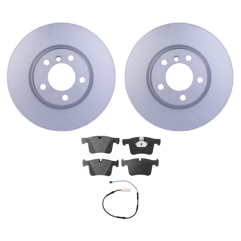 Hella Front Rotors Low-Met Disc Brake Pad Kit For E92 E93 328i 328i xDrive Base