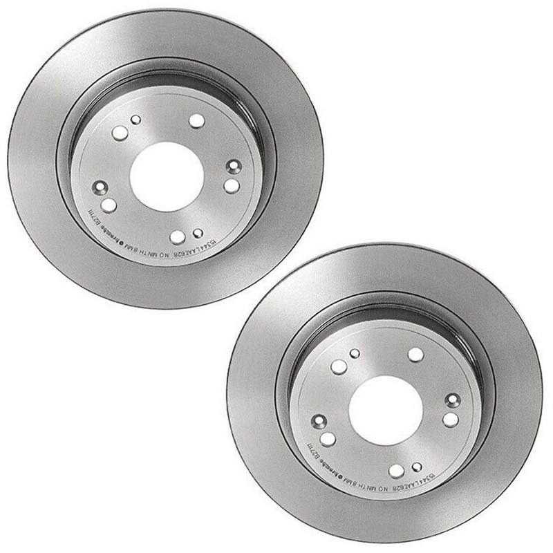 Brembo Pair Set 2 Rear Solid 282mm Brake Disc Rotors For Honda Accord Acura TSX