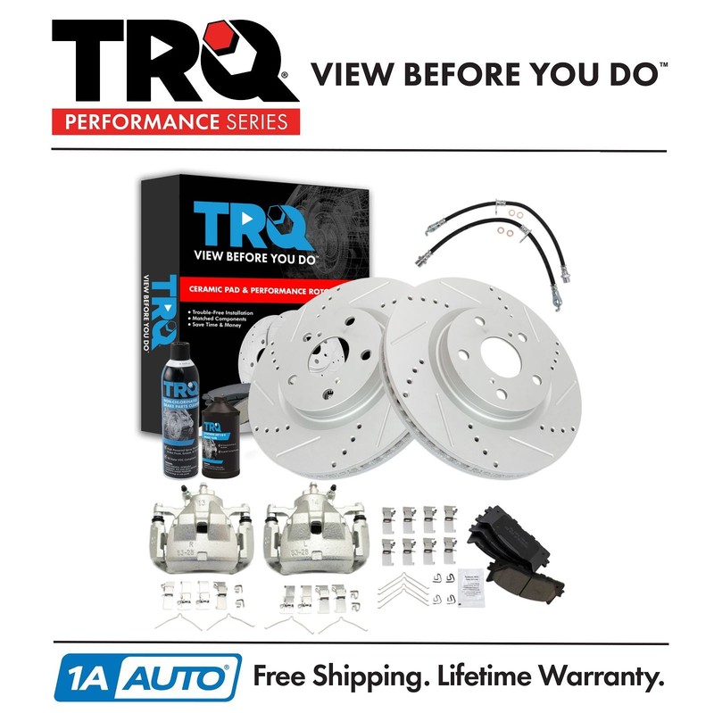 TRQ Performance Brake Pad & Rotor Kit Fits Lexus Toyota