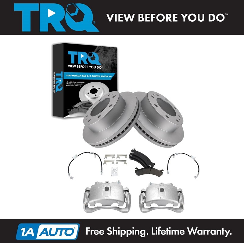 TRQ Front Brake Pad & Rotor Kit Fits 2003-2017 Chevrolet 2003-2017 GMC
