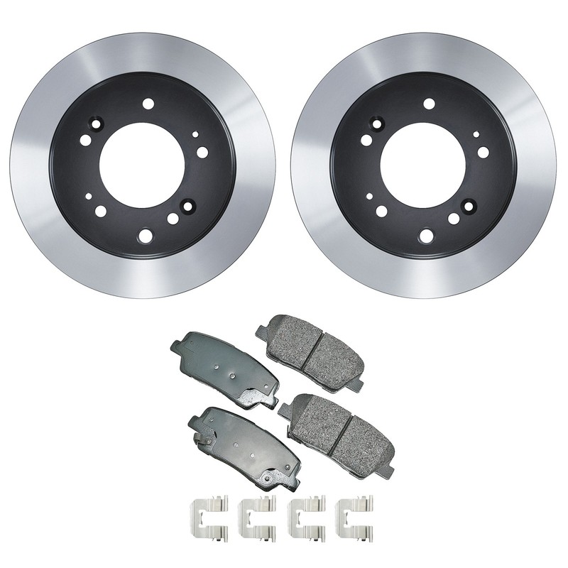 Wagner Rear Rotors Akebono ProACT Ceramic Disc Brake Pads Kit For Kia Sorento V6