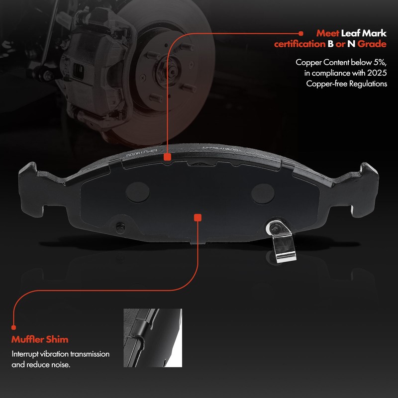Front Drilled Brake Rotor & Pad + Caliper for Jeep Grand Cherokee w/ATE Caliper gallery