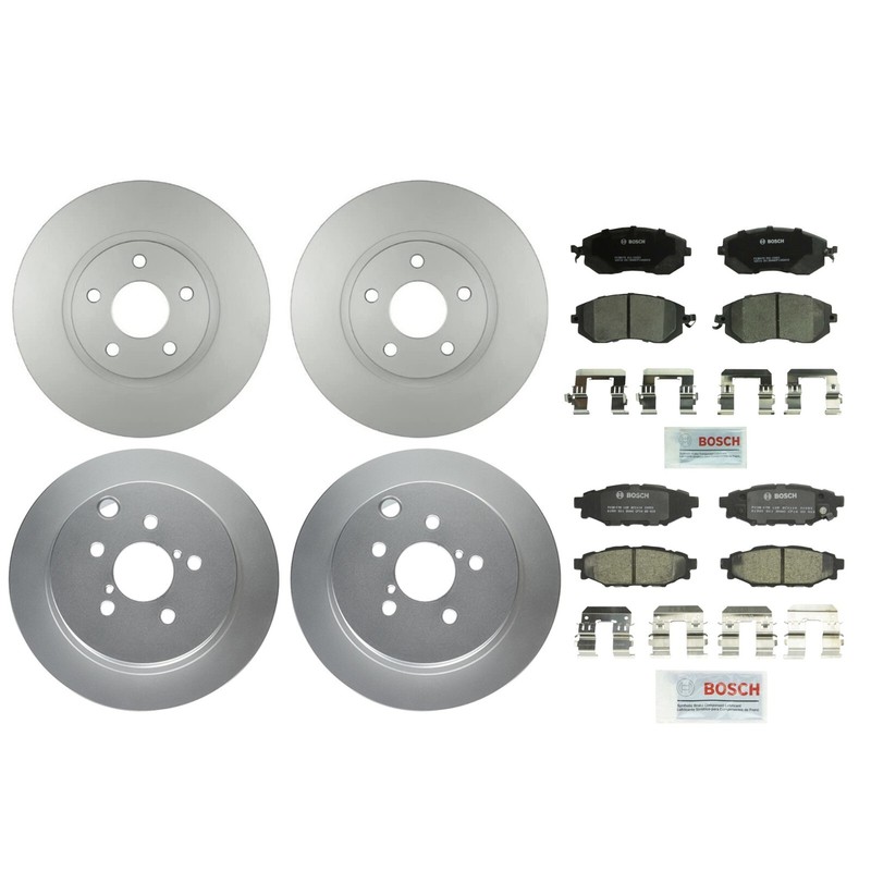Bosch Front Rear Brake Kit Disc Rotors Ceramic Pads For Subaru BRZ Impreza 2.0L
