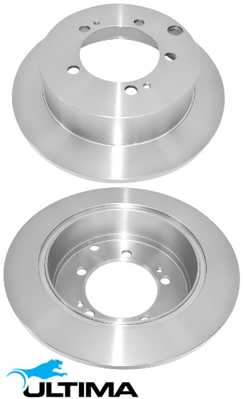 REAR SOLID DISC BRAKE ROTOR SET FOR MITSUBISHI 4G64 4G63 4G69 4G63T 2.0L 2.4L I4